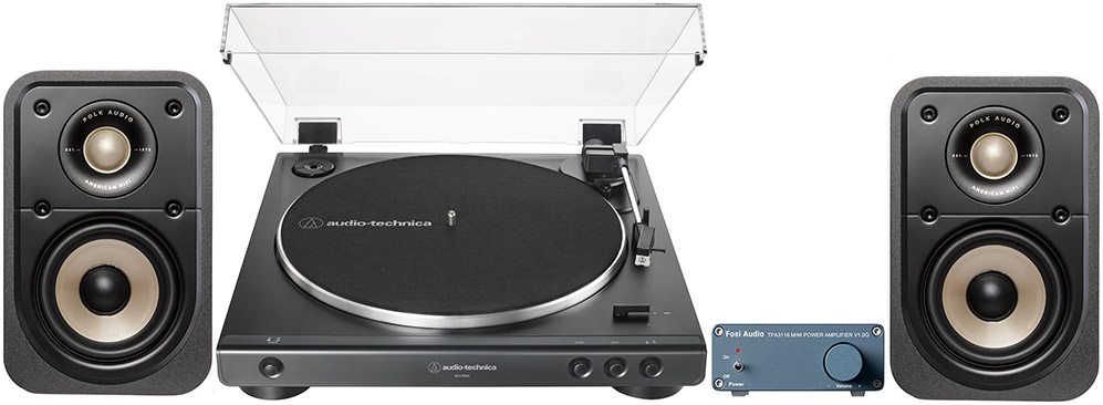 Audio Technica AT-LP60X + Fosi Audio V1.0G + Polk ES10